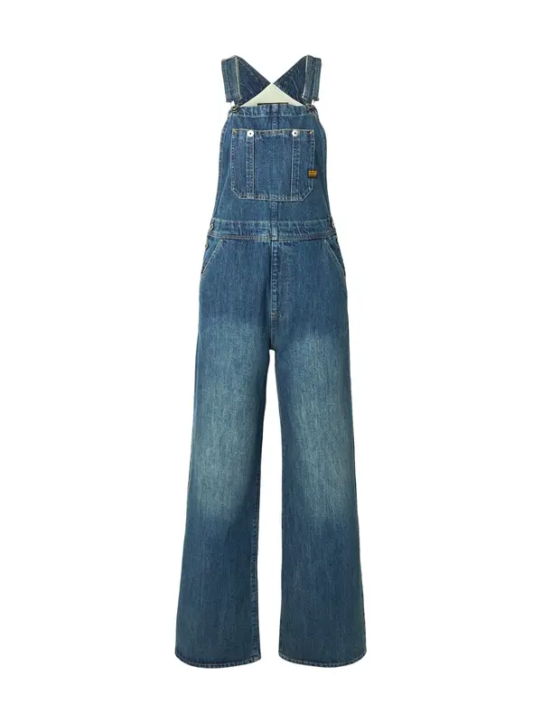 G-STAR G-STAR Kavbojke z naramnicami  moder denim