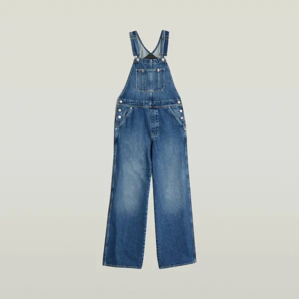 G-STAR G-STAR Kavbojke z naramnicami  moder denim