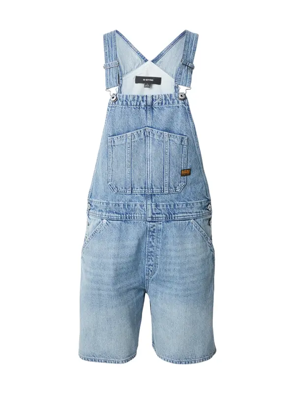 G-STAR G-STAR Kavbojke z naramnicami  moder denim