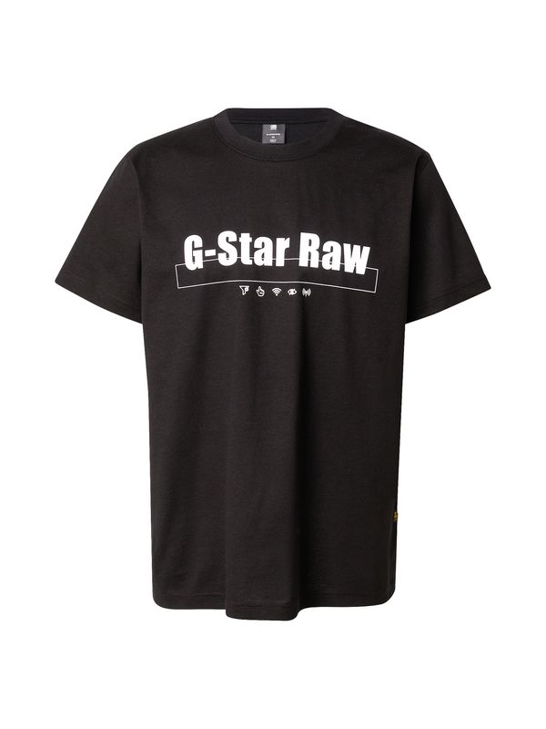 G-STAR G-STAR Majica  črna / bela