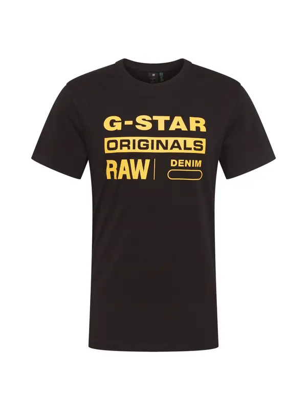 G-STAR G-STAR Majica 'Graphic 8'  rumena / črna