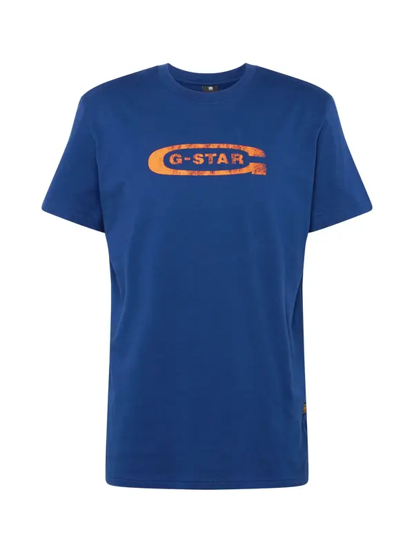 G-STAR G-STAR Majica  kraljevo modra / oranžna