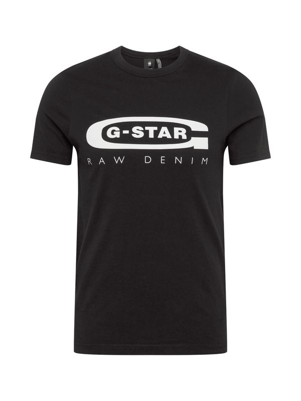 G-Star RAW G-Star RAW Majica 'Graphic 4'  črna / bela