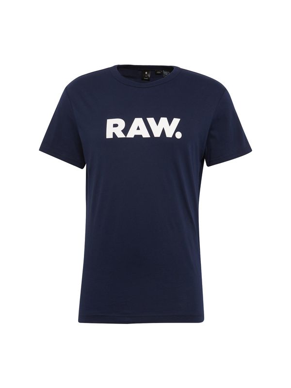G-Star RAW G-Star RAW Majica 'Holorn'  nočno modra / bela
