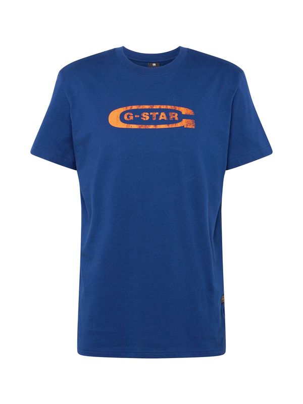 G-Star RAW G-Star RAW Majica  kraljevo modra / oranžna