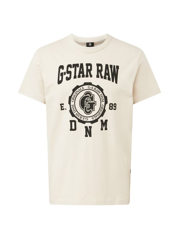 G-Star RAW G-Star RAW Majica  svetlo bež / črna