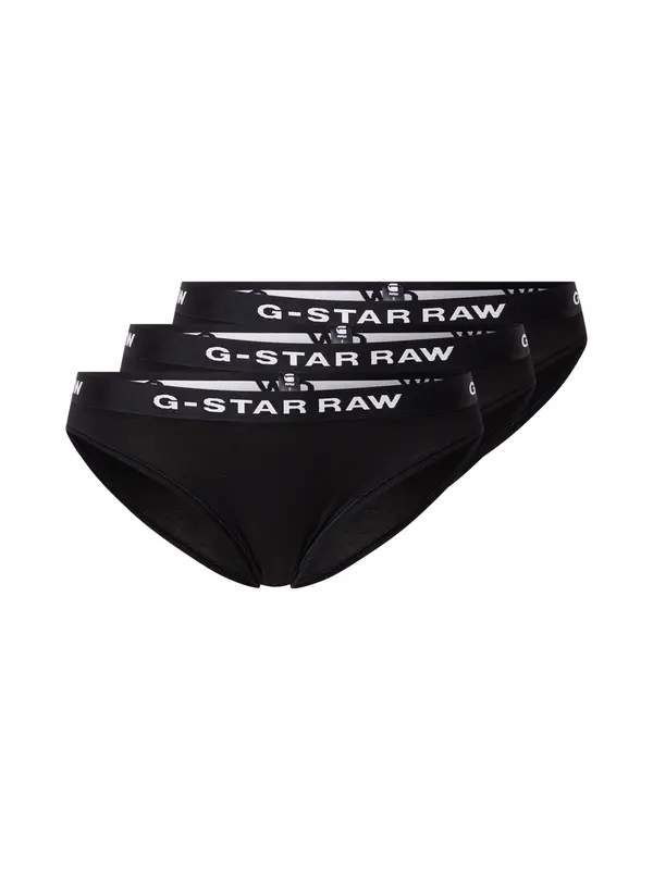 G-STAR G-STAR Spodnje hlačke  črna / bela