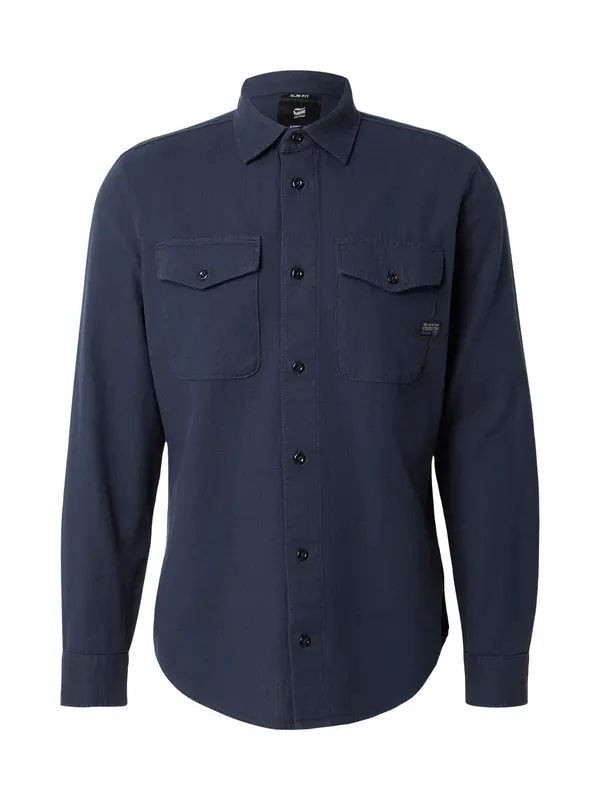 G-STAR G-STAR Srajca 'Marine Slim Shirt'  mornarska