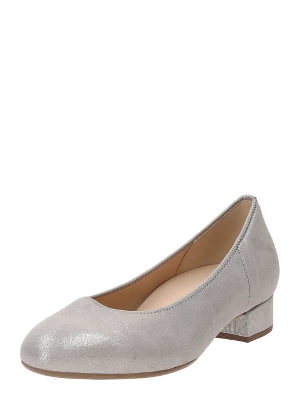 GABOR GABOR Čevlji s peto  srebrna