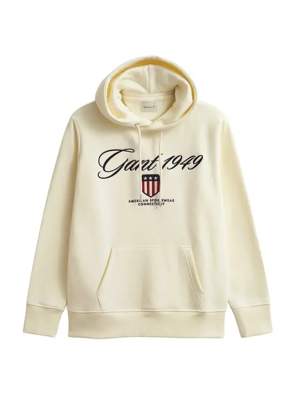 GANT GANT Majica  kremna / mornarska / živo rdeča