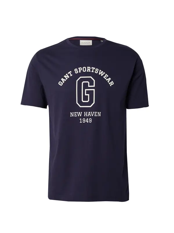 GANT GANT Majica  marine / bela