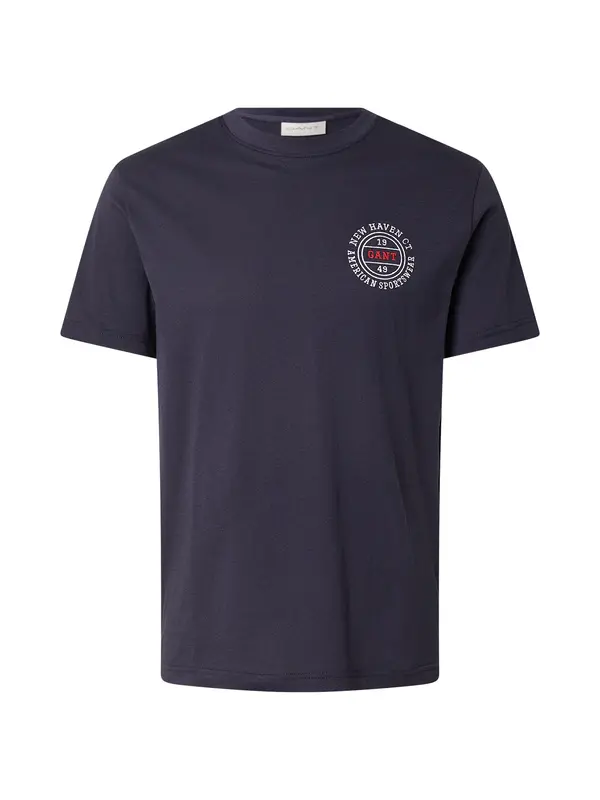 GANT GANT Majica  marine / rdeča / bela