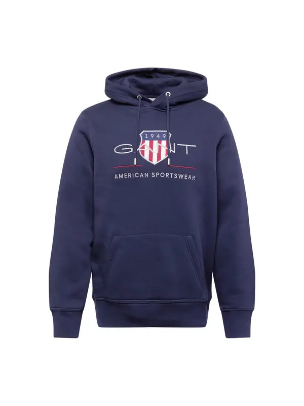 GANT GANT Majica  marine / svetlo siva / rdeča / bela
