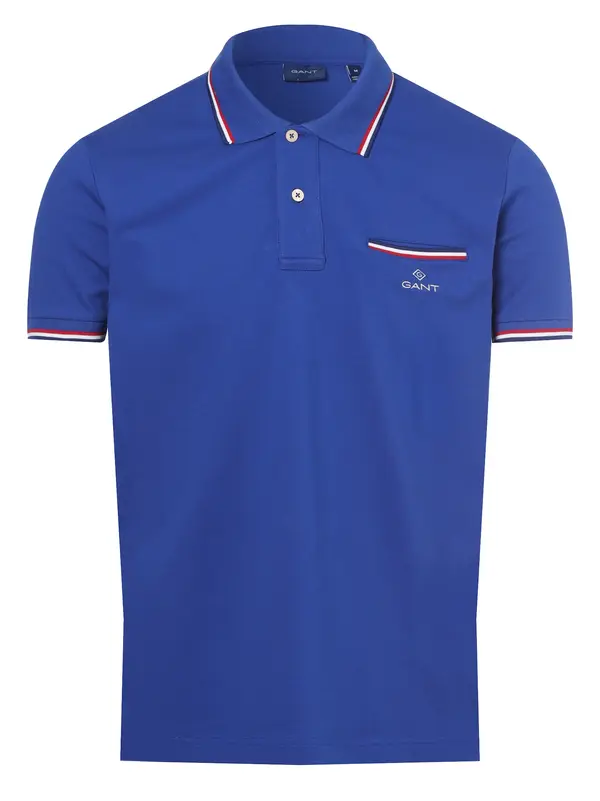 GANT GANT Majica  mornarska / kraljevo modra / krvavo rdeča / bela