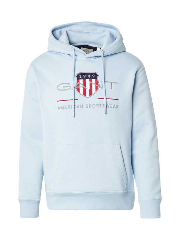 GANT GANT Majica  mornarska / svetlo modra / siva / rdeča