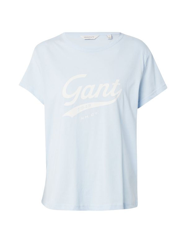 GANT GANT Majica  pastelno modra / bela
