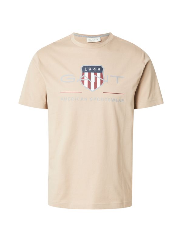 GANT GANT Majica  pesek / safir / svetlo siva / bela