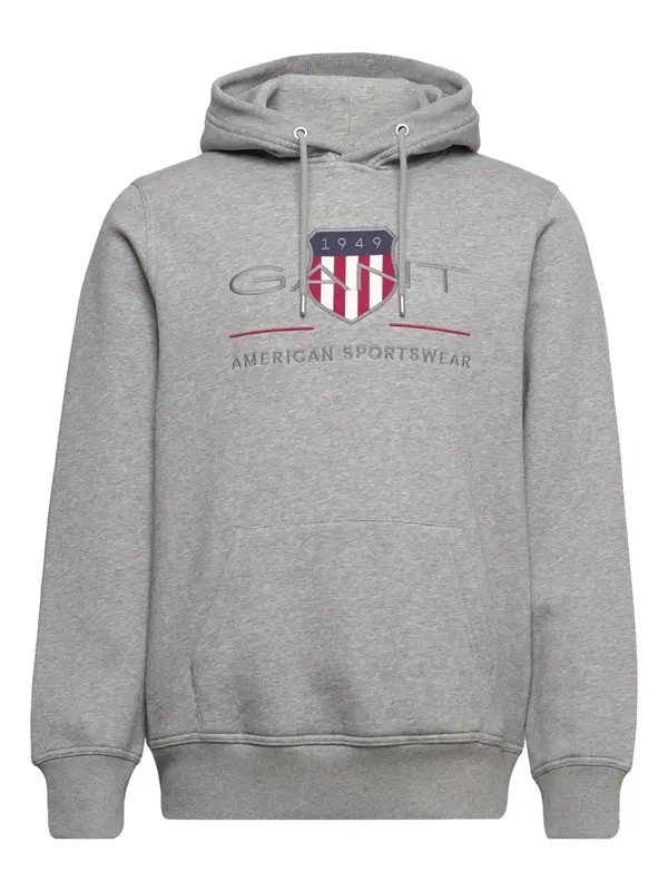 GANT GANT Majica 'Reg Archive Shield'  temno modra / svetlo siva / rdeča / bela