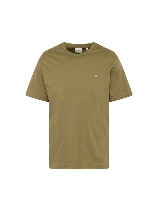 GANT GANT Majica  siva / oliva / temno rdeča / bela