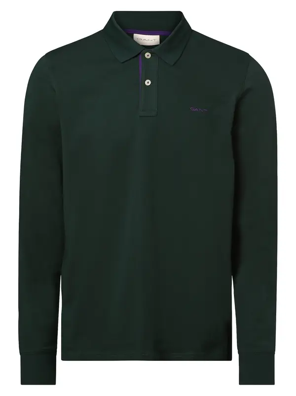 GANT GANT Majica  temno zelena / temno liila