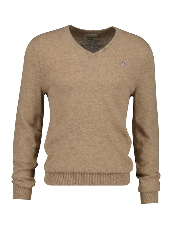 GANT GANT Pulover 'Extrafine'  temno modra / svetlo rjava / svetlo siva / rdeča / bela