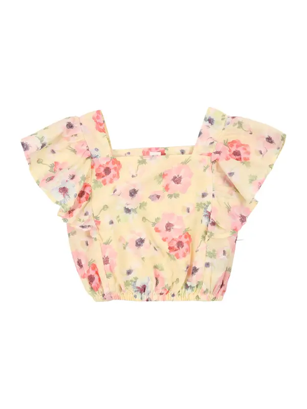 GAP GAP Bluza  svetlo rumena / zelena / rosé / svetlo rdeča