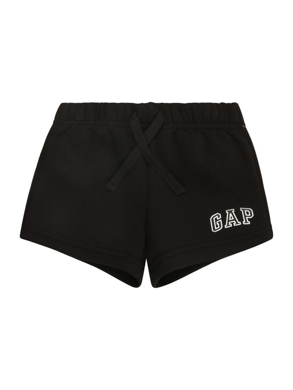 GAP GAP Hlače  črna / bela