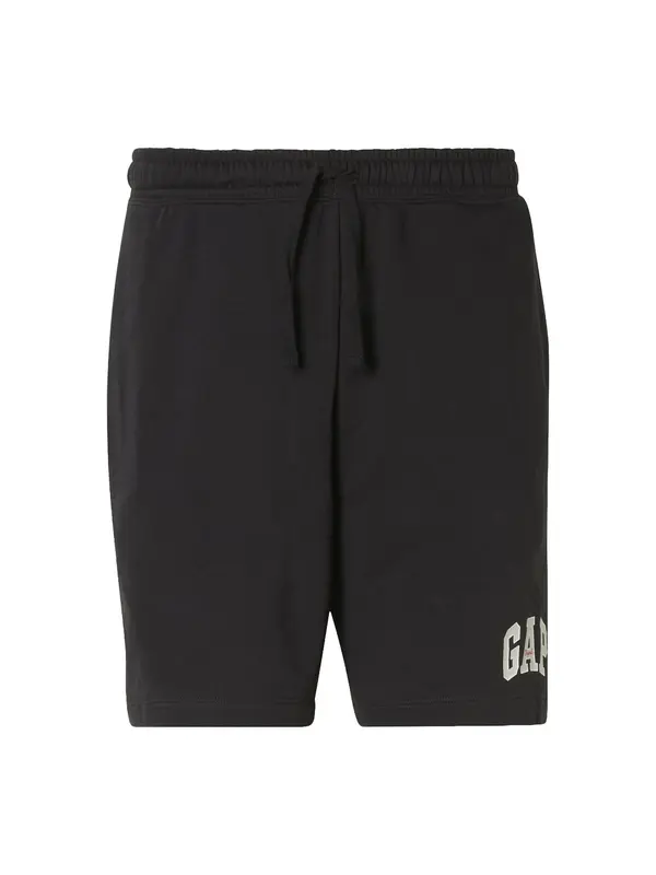 GAP GAP Hlače  črna / bela