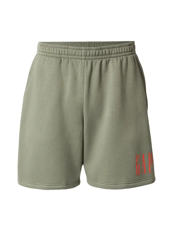 GAP GAP Hlače  kaki / neonsko oranžna