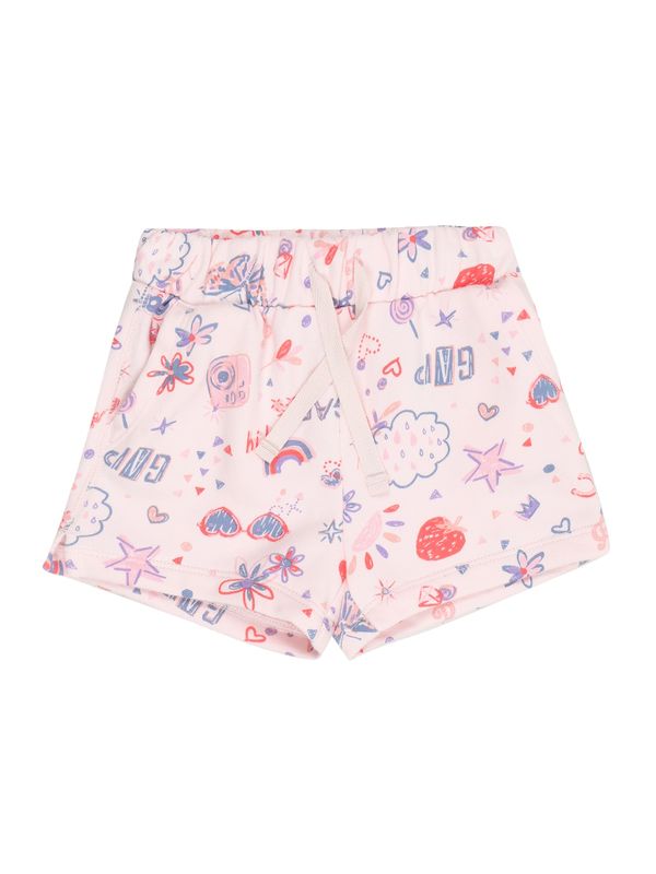 GAP GAP Hlače  marine / lila / rosé / rdeča
