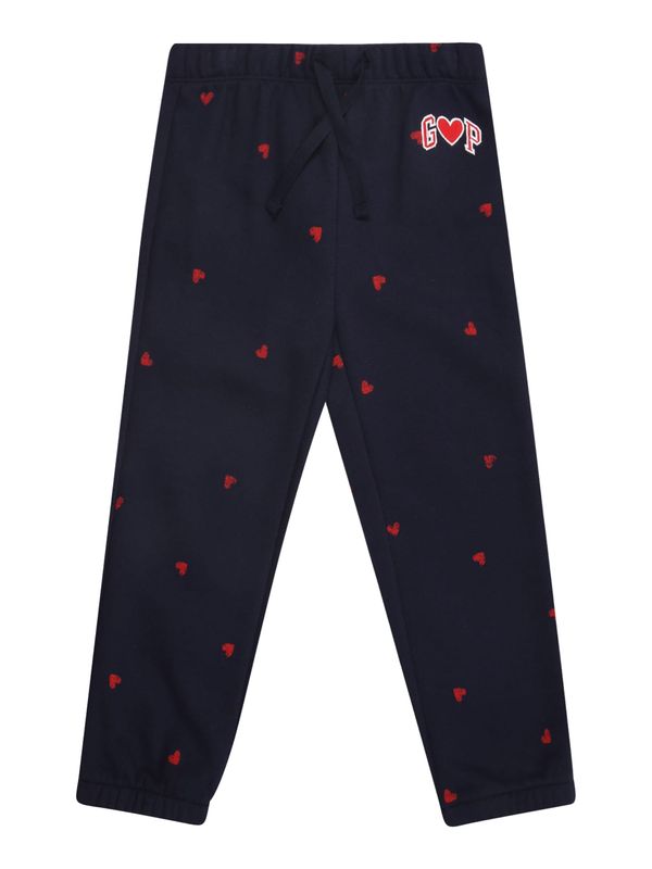 GAP GAP Hlače  mornarska / rdeča