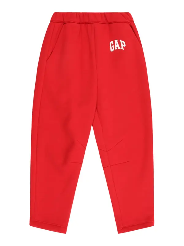 GAP GAP Hlače  rdeča / bela