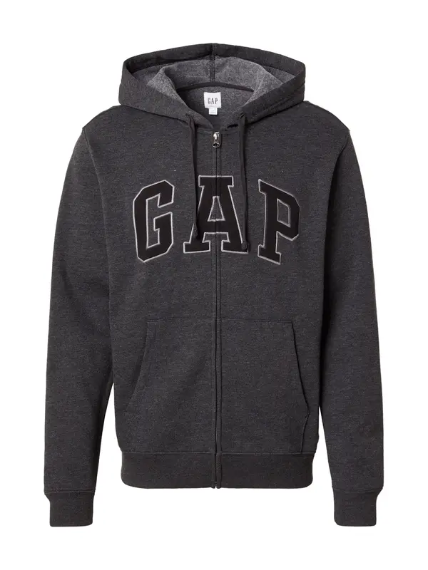 GAP GAP Jopa na zadrgo 'HERITAGE'  antracit / svetlo siva / črna