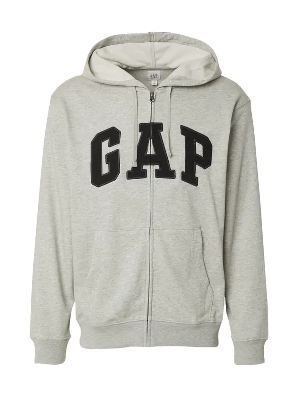 GAP GAP Jopa na zadrgo 'HERITAGE'  svetlo siva / črna