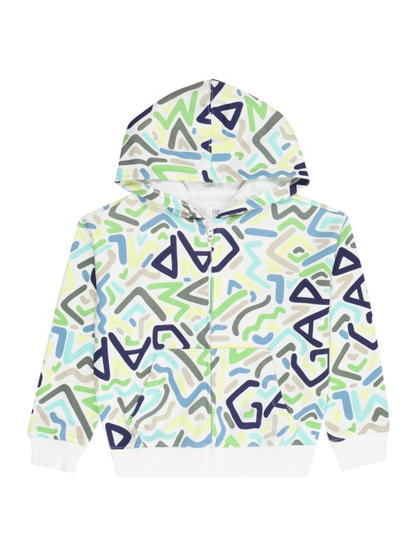 GAP GAP Jopa na zadrgo  voda / pastelno rumena / jabolko / bela