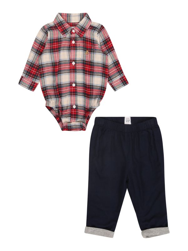 GAP GAP Komplet  kremna / mornarska / temno rdeča