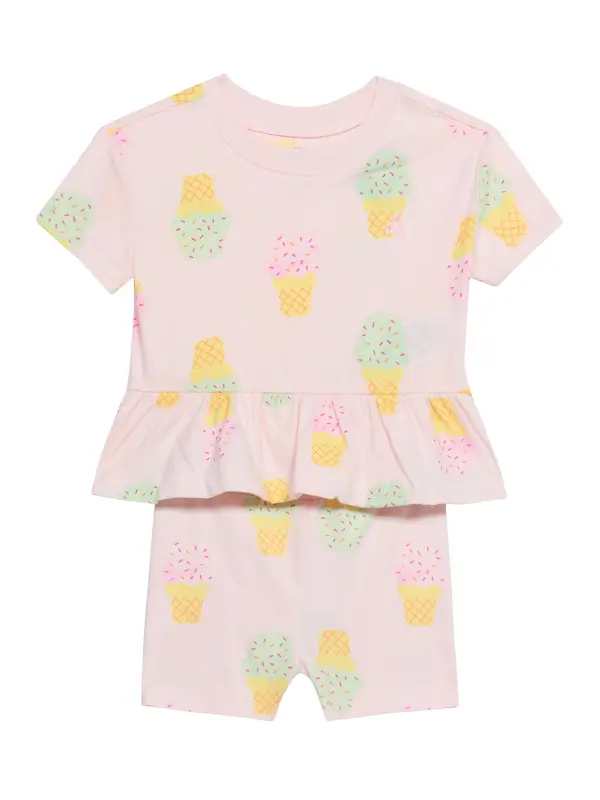 GAP GAP Komplet  pastelno rumena / meta / roza