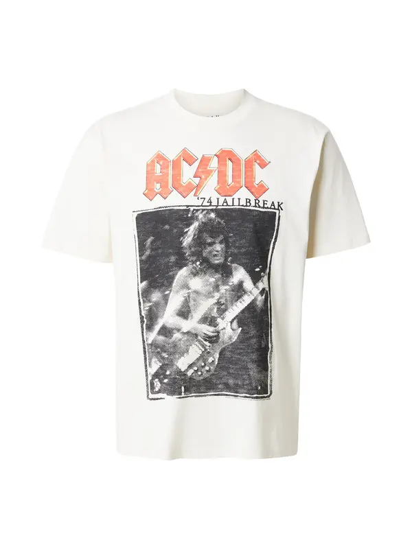 GAP GAP Majica 'APR - ACDC'  rumena / bela