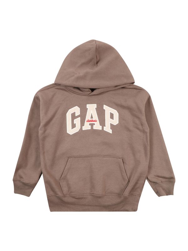 GAP GAP Majica 'Athletic'  kremna / temno siva / rdeča / bela