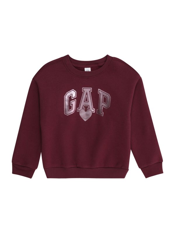 GAP GAP Majica  bordo / srebrna