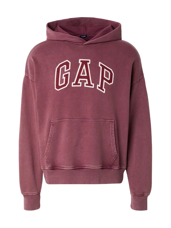 GAP GAP Majica  burgund / temno rdeča / bela