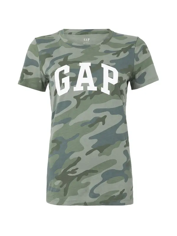 GAP GAP Majica 'CLASSIC'  zelena / smaragd / temno zelena / bela