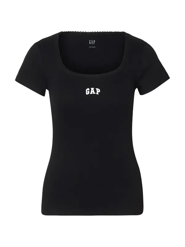 GAP GAP Majica  črna / bela