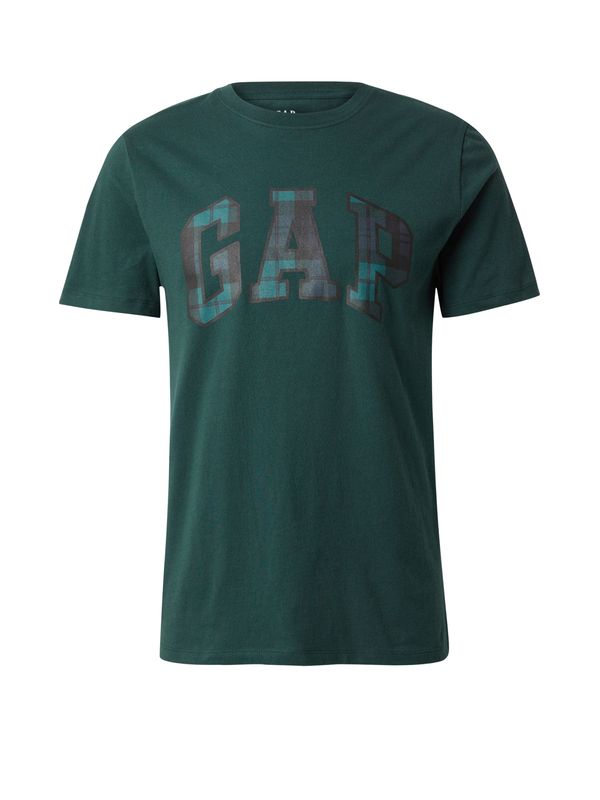 GAP GAP Majica 'EVERYDAY'  žad / temno zelena / črna