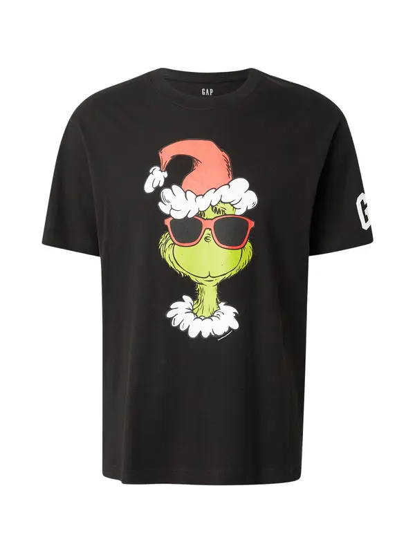 GAP GAP Majica 'GRINCH'  kivi / rdeča / črna / bela