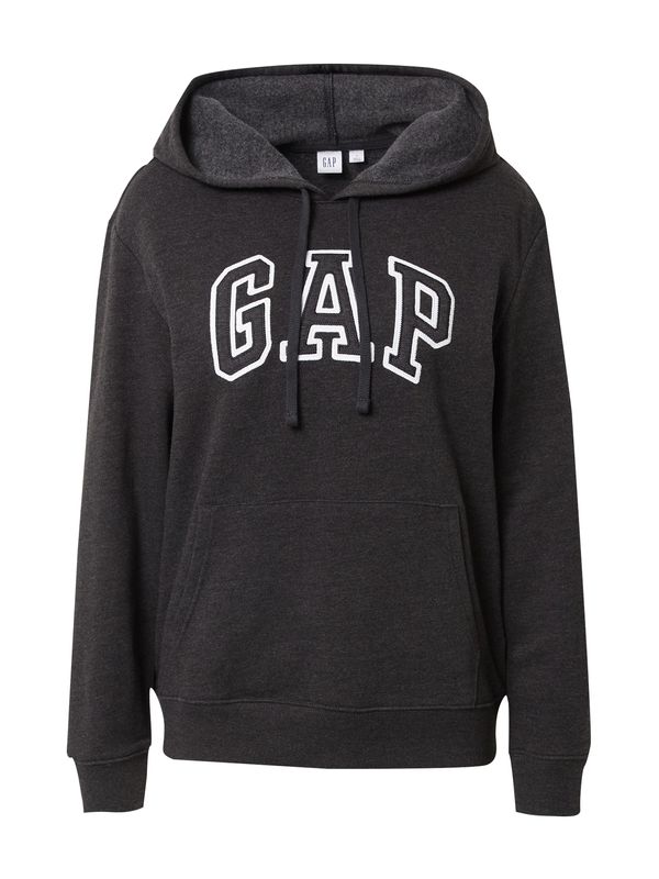 GAP GAP Majica 'HERITAGE'  antracit / bela