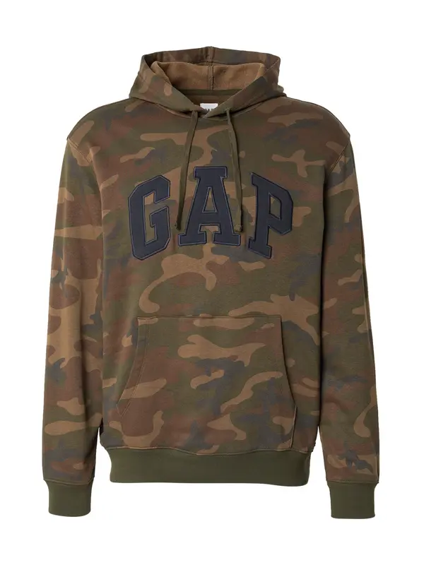 GAP GAP Majica 'HERITAGE'  bež / siva / kaki