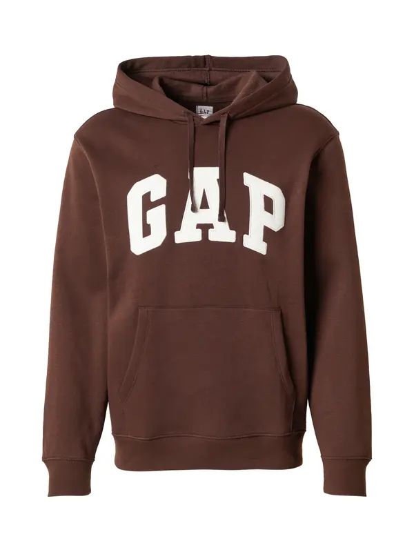 GAP GAP Majica 'HERITAGE'  čokolada / bela