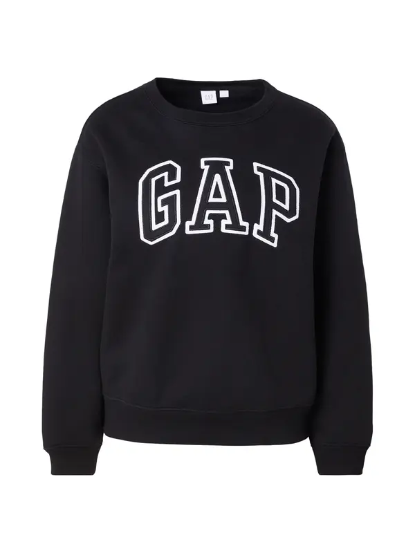 GAP GAP Majica 'HERITAGE'  črna / bela