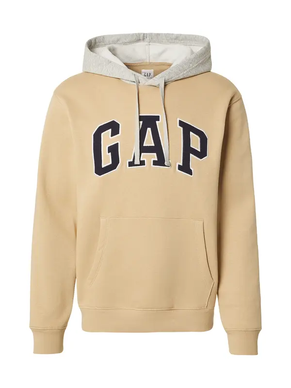 GAP GAP Majica 'HERITAGE'  mornarska / med / pegasto siva / bela